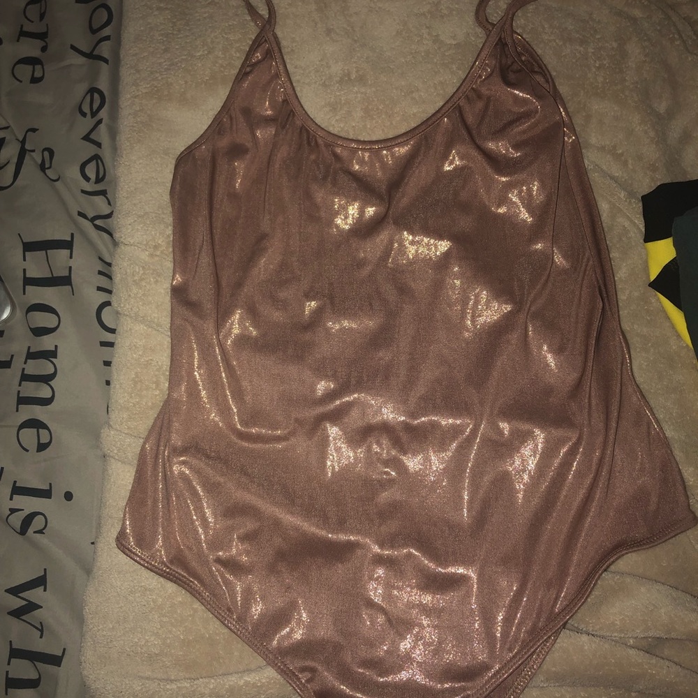metallic bodysuit